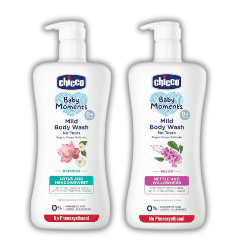 Chicco Mild Body Wash Set - Refresh & Relax (2 x 500ml Bottles)