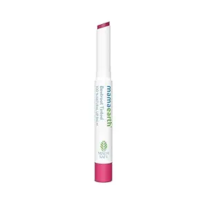 Mamaearth Beetroot Tinted 100% Natural Lip Balm with Beetroot & Beeswax - 2 g | | 12 Hr Moisturization | For Dry & Chapped Lips | Natural Pink Tint | Brightens Lips